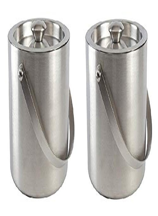 Dynore دلو ثلج مزدوج الجدار من الفولاذ المقاوم للصدأ من داينور، سعة 1000 مل - طقم من قطعتين - Image 1